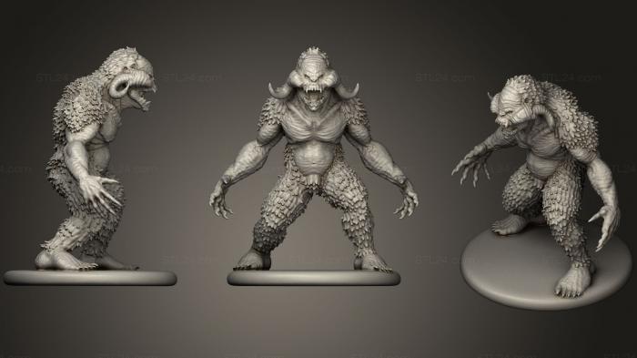 Figurines heroes, monsters and demons (Great Feather Ape, STKM_0835) 3D models for cnc